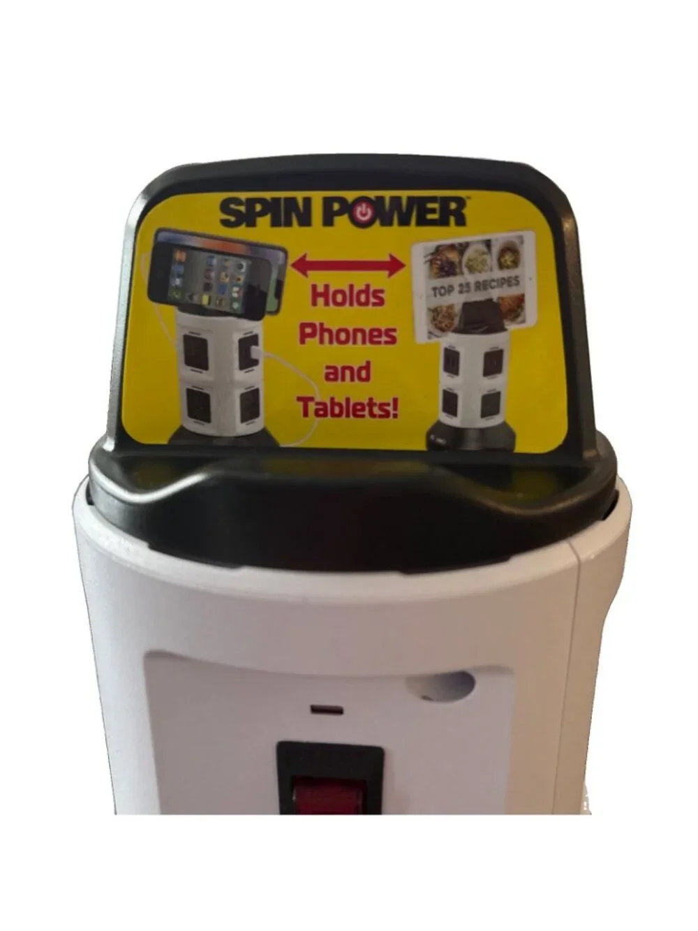 Bell + Howell 4-Outlets / 6 USB Spin Power - The Ultimate Smart Station-WORKING!